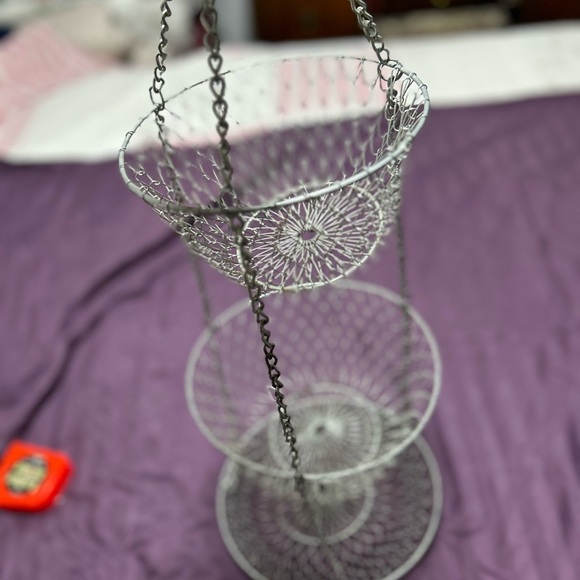 Wire fruit basket , three tier, fruit basket, bill organizer, and more. - Picture 3 of 7